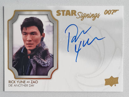 Rick Yune - 2020 Upper Deck James Bond Die Another Day - Star Signings #SS-RY /Autograph