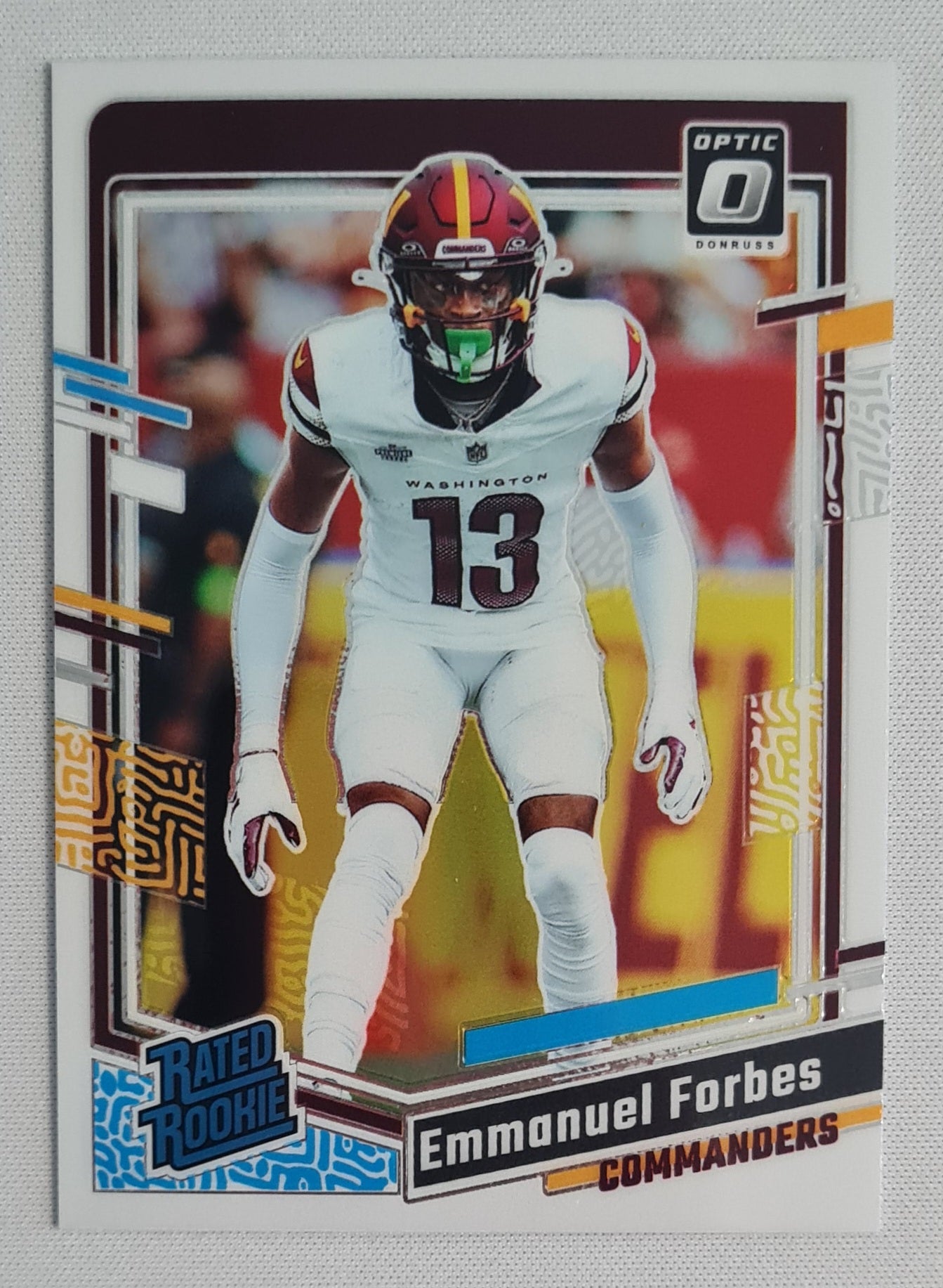 Emmanuel Forbes - 2023 Panini Donruss Optic Football Rated Rookie - NFL Washington #299