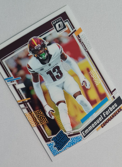 Emmanuel Forbes - 2023 Panini Donruss Optic Football Rated Rookie - NFL Washington #299