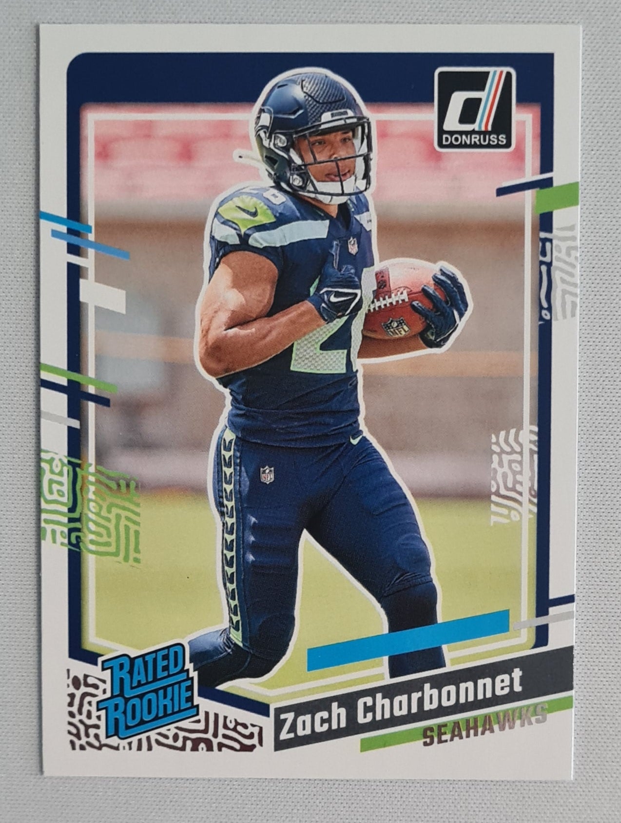 Zach Charbonnet - 2023 Panini Donruss Football Rated Rookie - NFL Seahawks #392