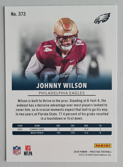 Johnny Wilson - 2024 Panini Prestige Football NFL Philadelphia Eagles #373