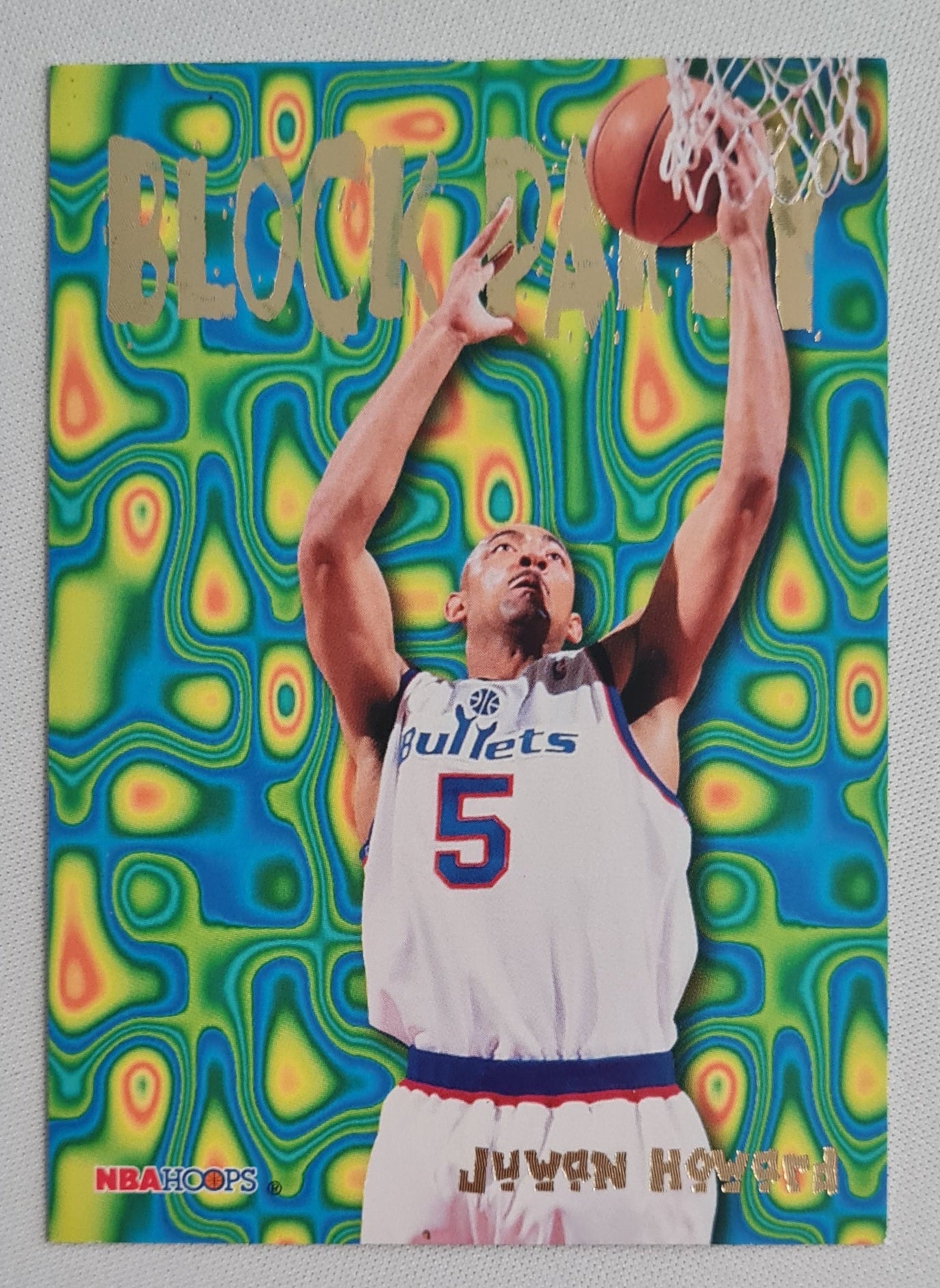 Juwan Howard - 1995 SkyBox Basketball Block Party - NBA Bullets 14 of 25