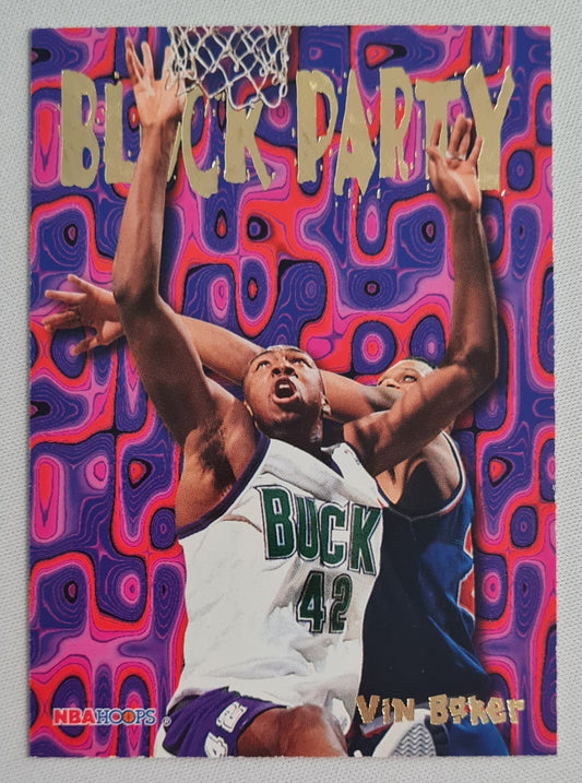 Vin Baker - 1995 SkyBox Basketball Block Party - NBA Bucks 11 of 25