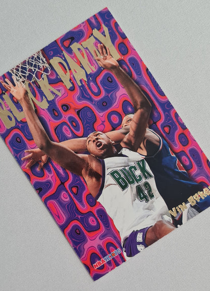 Vin Baker - 1995 SkyBox Basketball Block Party - NBA Bucks 11 of 25