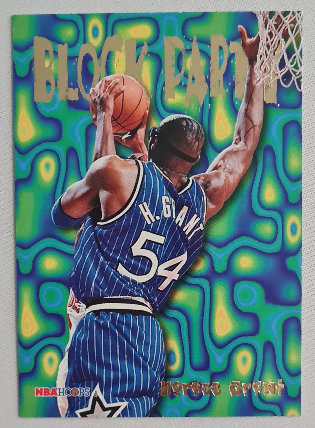 Horace Grant - 1995 SkyBox Basketball Block Party - NBA Magic 12 of 25