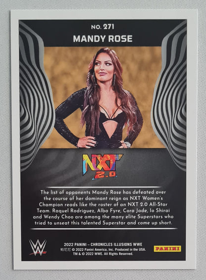 Mandy Rose - 2022 Panini Chronicles Illusions WWE NXT 2.0 Wrestling/Divas #271 Holo