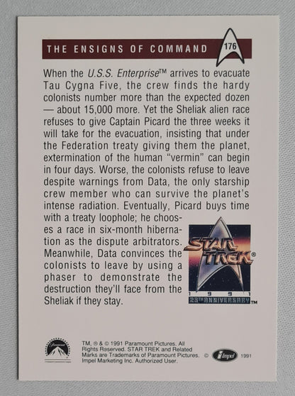 Data - 1991 Paramount Pictures - Star Trek The Ensigns of Command - Star Trek Next Generation #176