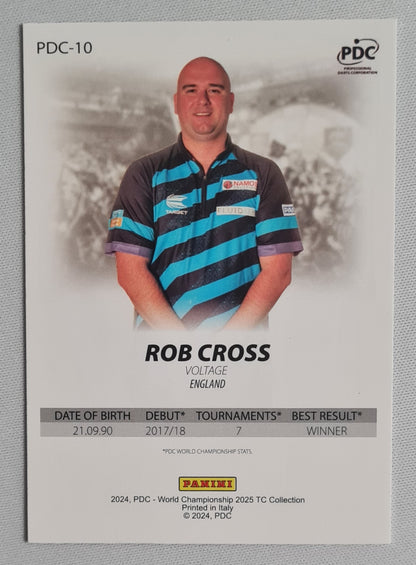Rob Cross - 2024 Panini PDC World Championship Darts "Voltage" England  #PDC-10