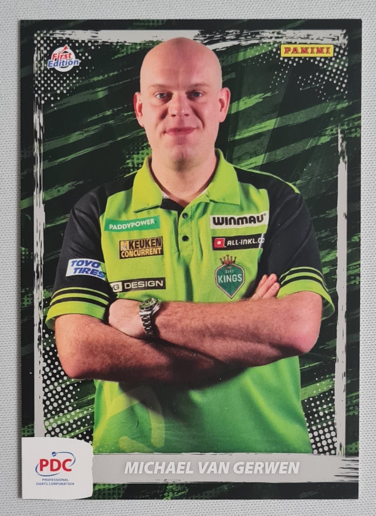Michael van Gerwen - 2024 Panini PDC World Championship Darts "Mighty Mike" Netherlands  #PDC-51