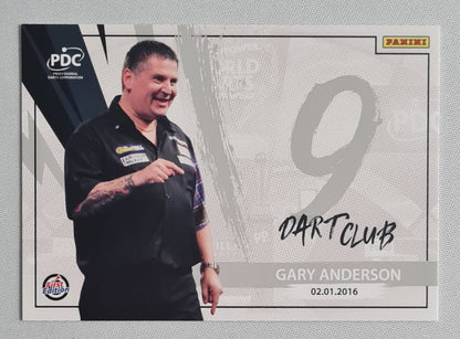 Gary Anderson - 2024 Panini PDC World Championship Darts TC Collection "9 Dart Club" #NINE-09