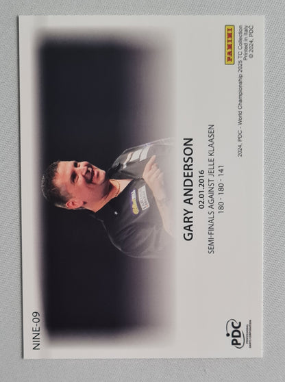 Gary Anderson - 2024 Panini PDC World Championship Darts TC Collection "9 Dart Club" #NINE-09