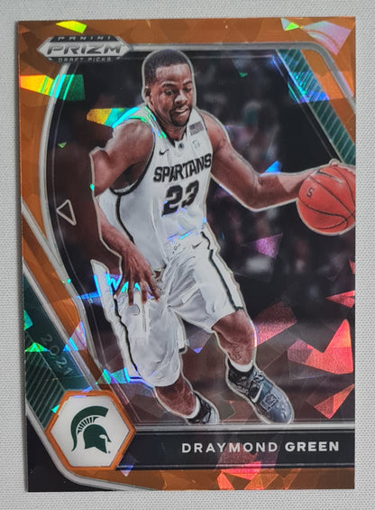 Draymond Green - 2021 Panini Prizm Draft Picks Basketball Spartans #73 Orange Cracked Ice