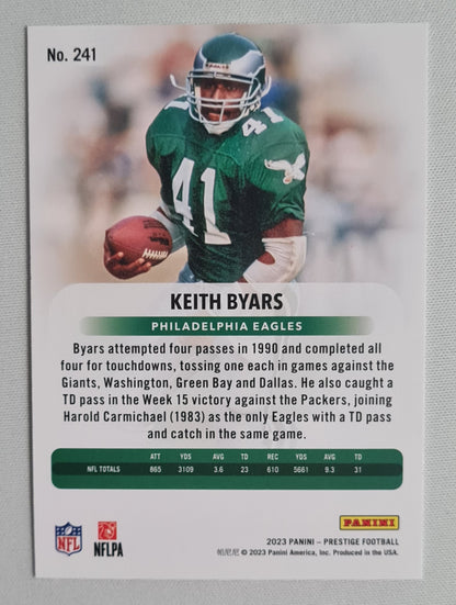 Keith Byars - 2023 Panini Prestige Football NFL Philadelphia Eagles #241