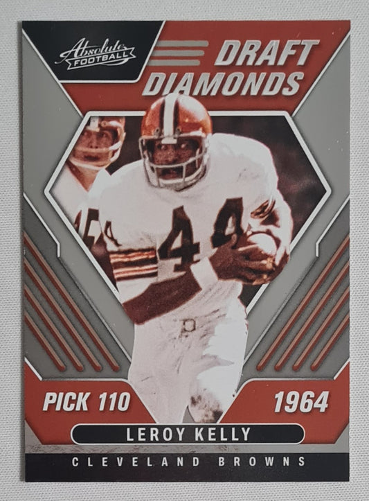 Leroy Kelly - 2022 Panini Absolute Football - Draft Diamonds Pick 110 in 1964 #DD-18