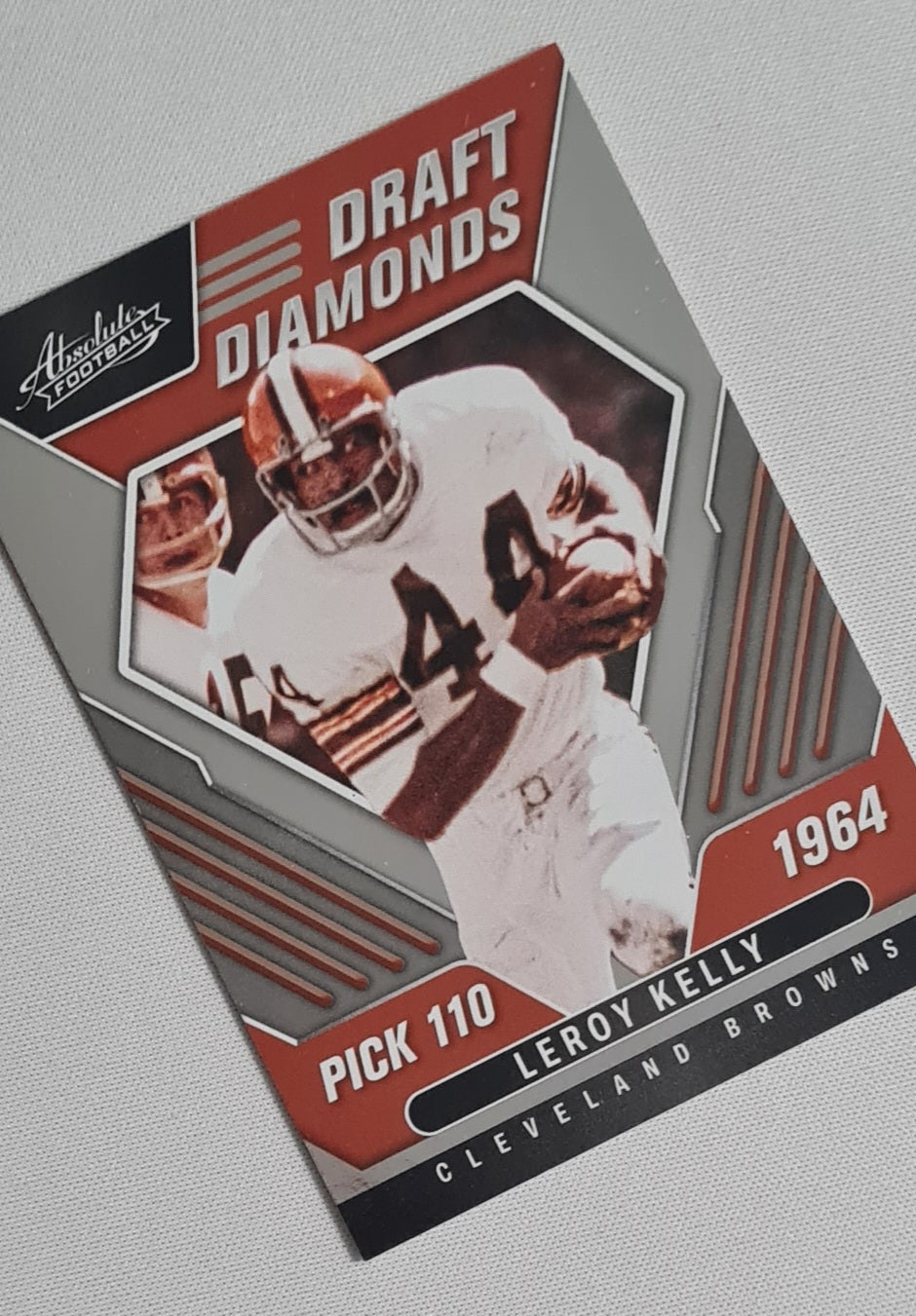 Leroy Kelly - 2022 Panini Absolute Football - Draft Diamonds Pick 110 in 1964 #DD-18
