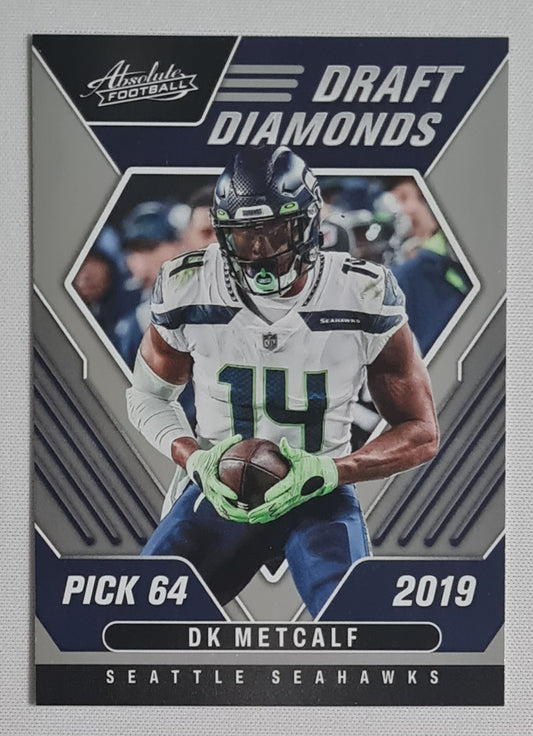 DK Metcalf- 2022 Panini Absolute Football - Draft Diamonds Pick 64 in 2019 #DD-13