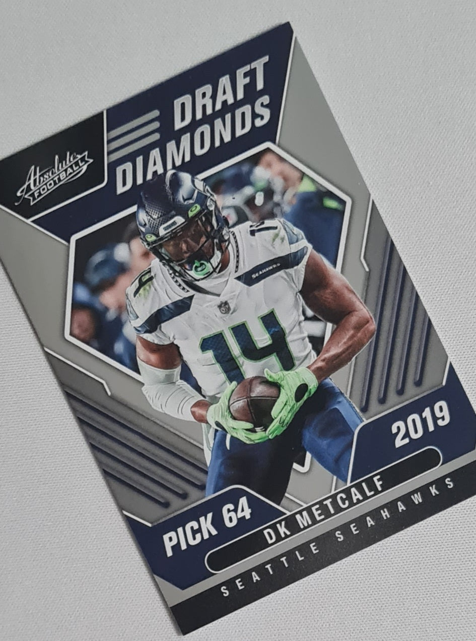 DK Metcalf- 2022 Panini Absolute Football - Draft Diamonds Pick 64 in 2019 #DD-13