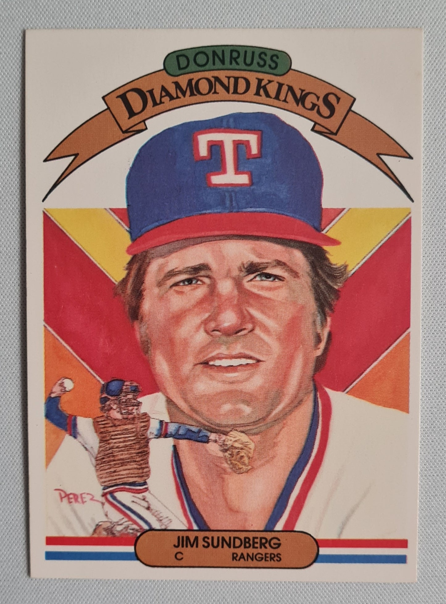 Jim Sundberg - 1982 Donruss Diamond Kings Rangers #7