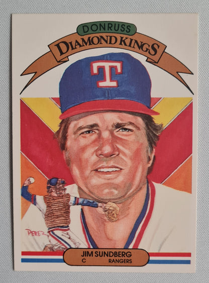 Jim Sundberg - 1982 Donruss Diamond Kings Rangers #7