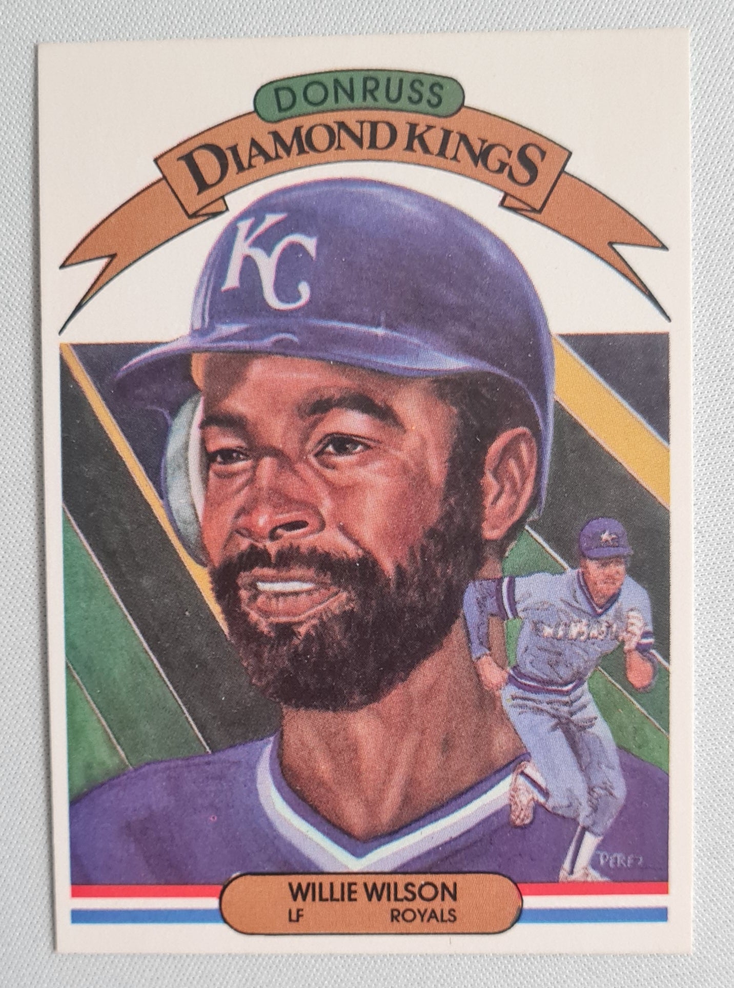 Willie Wilson - 1982 Donruss Diamond Kings Royals #15