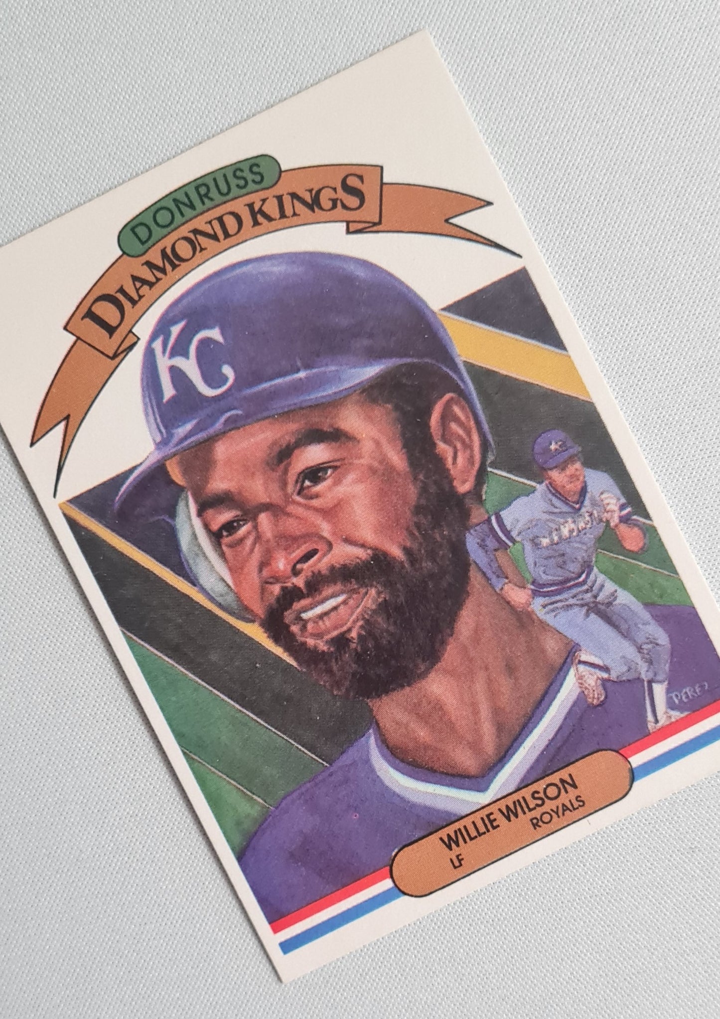 Willie Wilson - 1982 Donruss Diamond Kings Royals #15