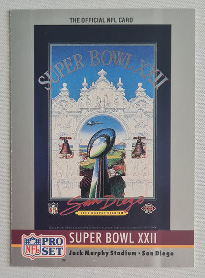 Super bowl Logo - 1990 National Football Lague Super Bowl XXII January 31, 1988 #22