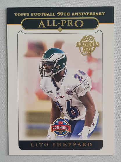 Lito Sheppard - 2005 Topps NFL Football All-Pro - 50th Anniversary - Pro Bowl #336