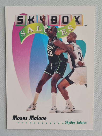 Moses Malone - 1992 SkyBox NBA SkyBox Salutes #574