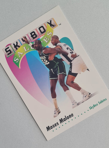 Moses Malone - 1992 SkyBox NBA SkyBox Salutes #574