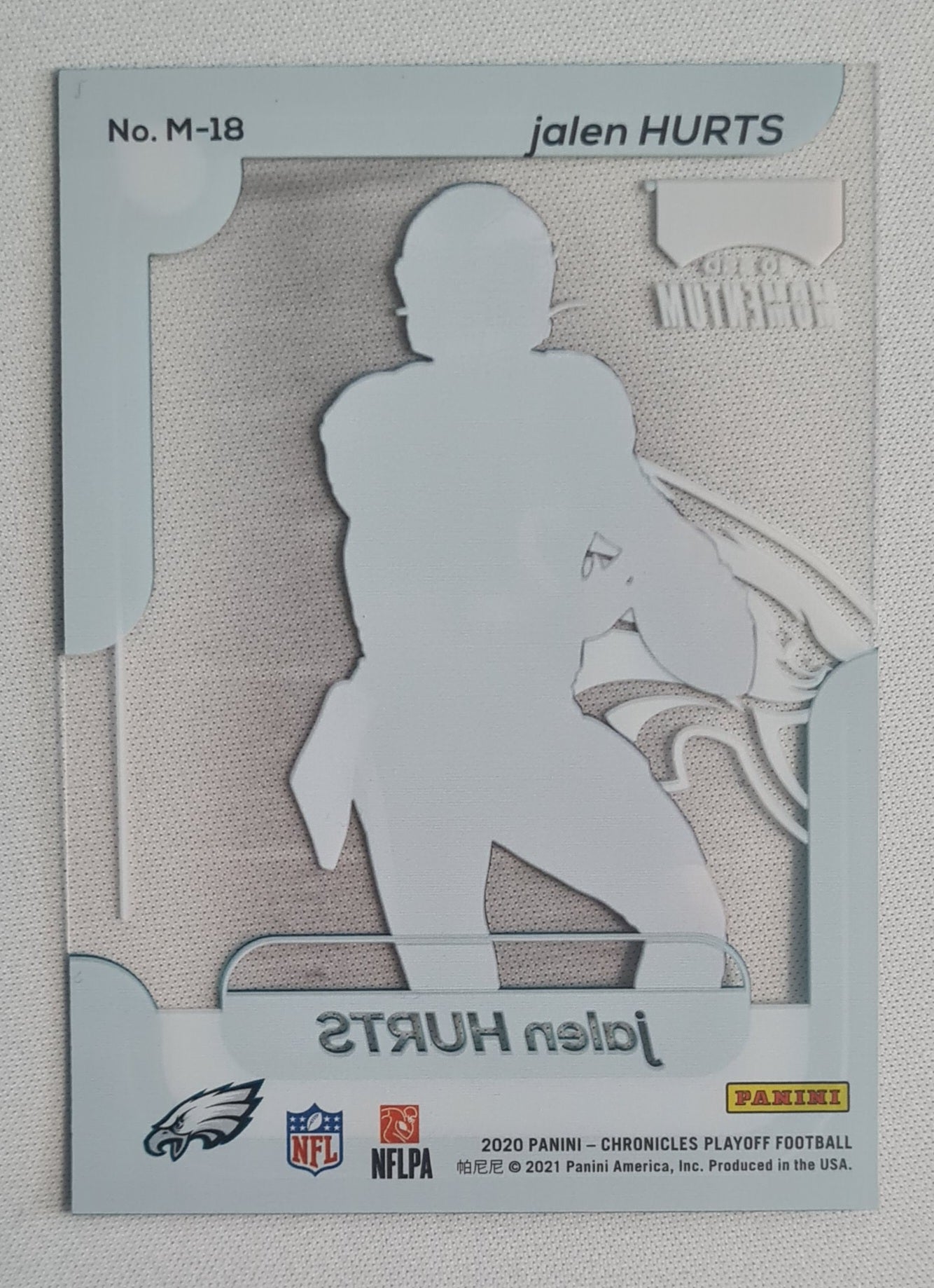 Jalen Hurts - 2020 Panini Chronicles Playoff Football NFL Philadelphia Eagles Rookies #M-18