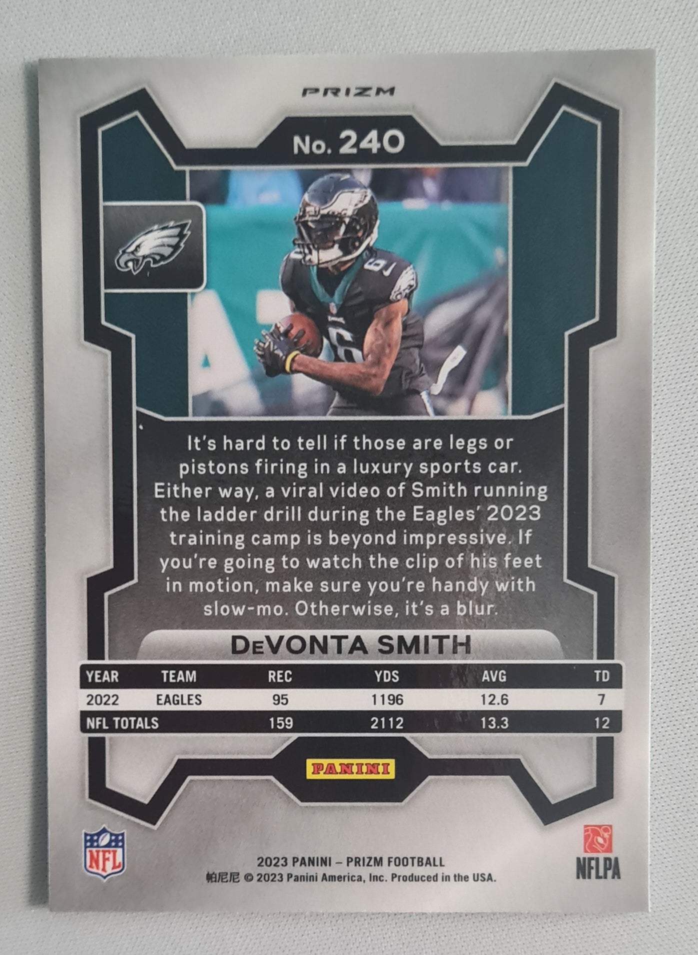 Devonta Smith - 2023 Panini Prizm Football NFL Philadelphia Eagles #240 Green