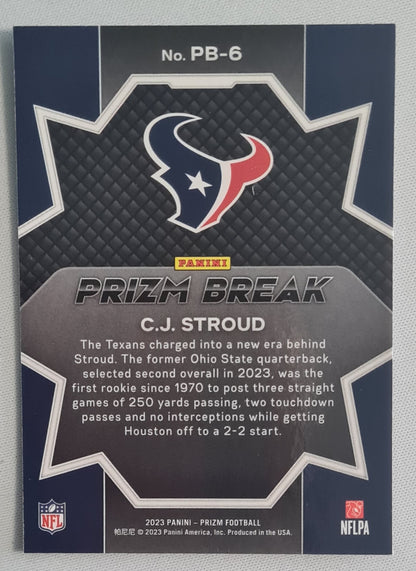 C.J. Stroud - 2023 Panini Prizm Football - Prizm Break NFL Texans #PB-6