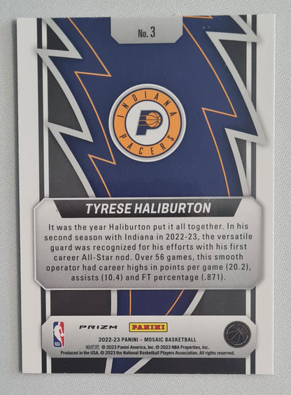 Tyrese Haliburton - 2022/23 Panini Mosaic Prizm Basketball NBA Indiana Pacers #3
