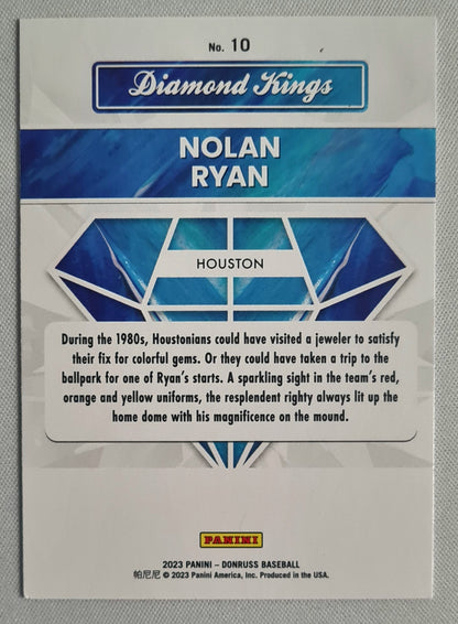 Nolan Ryan - 2023 Panini Donruss Baseball Diamond Kings #10
