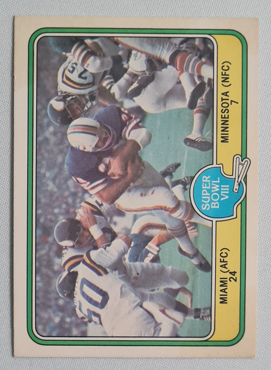 Super Bowl VIII - 1981 Fleer Card 64 of 88 NFL Championship #64