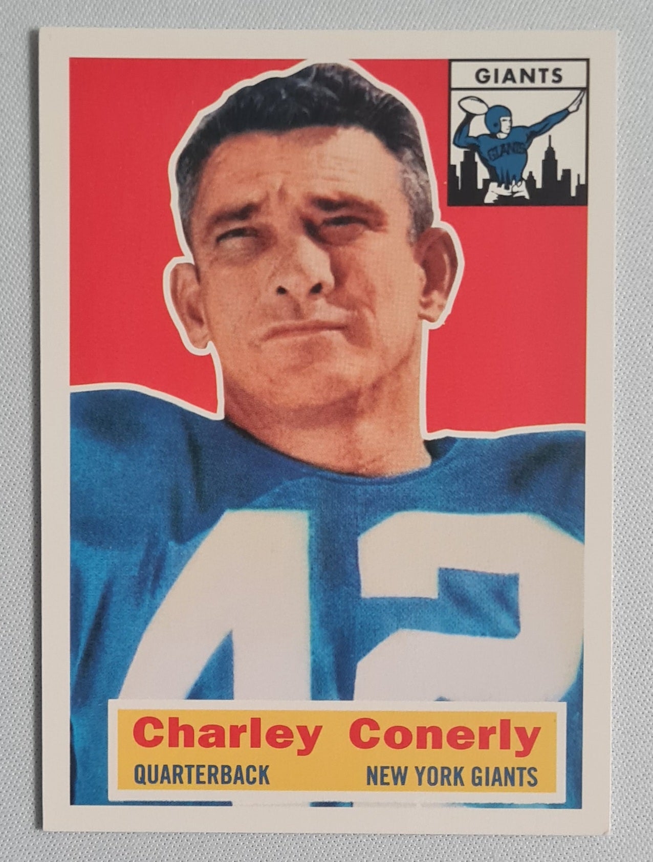 Charels A. Conerly - 1956 Topps Football Archives * The Ulimate 1956 Series #77