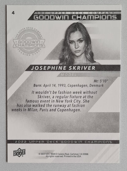 Josephine Skriver - 2022 Upper Deck Goodwin Champions - Model #4