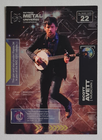 Scott Avett - 2021 Sky Box Metal Universe Champions - Musician #22