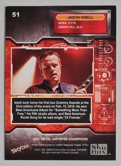 Jason Isbell - 2021 Sky Box Metal Universe Champions - Musician #51