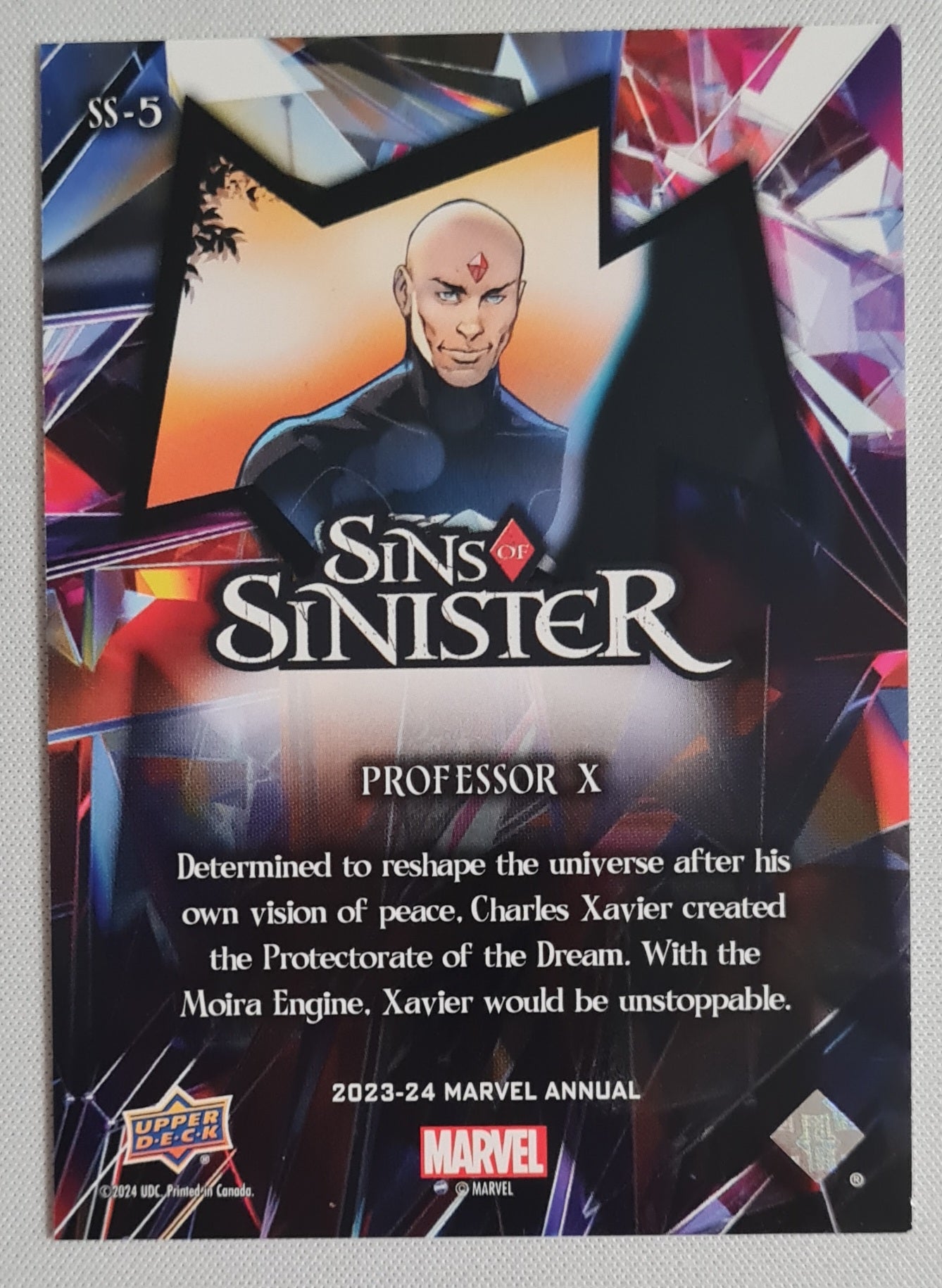 Professor X - 2023/24 Upper Deck - Marvel Annual Sins Sinister #SS-5
