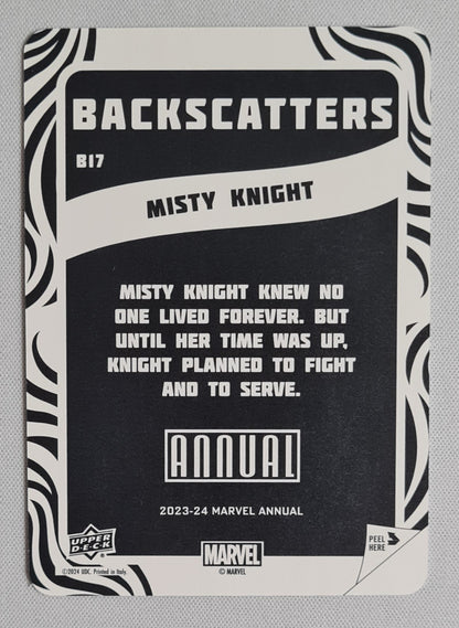 Misty Knight - 2023/24 Upper Deck - Marvel Annual Backscatters #B17