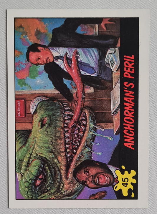Anchorman's Peril - 1988 Topps Dinosaurs #45