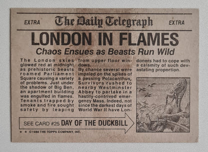 London in Flames - 1988Topps The Daily Telegraph #24
