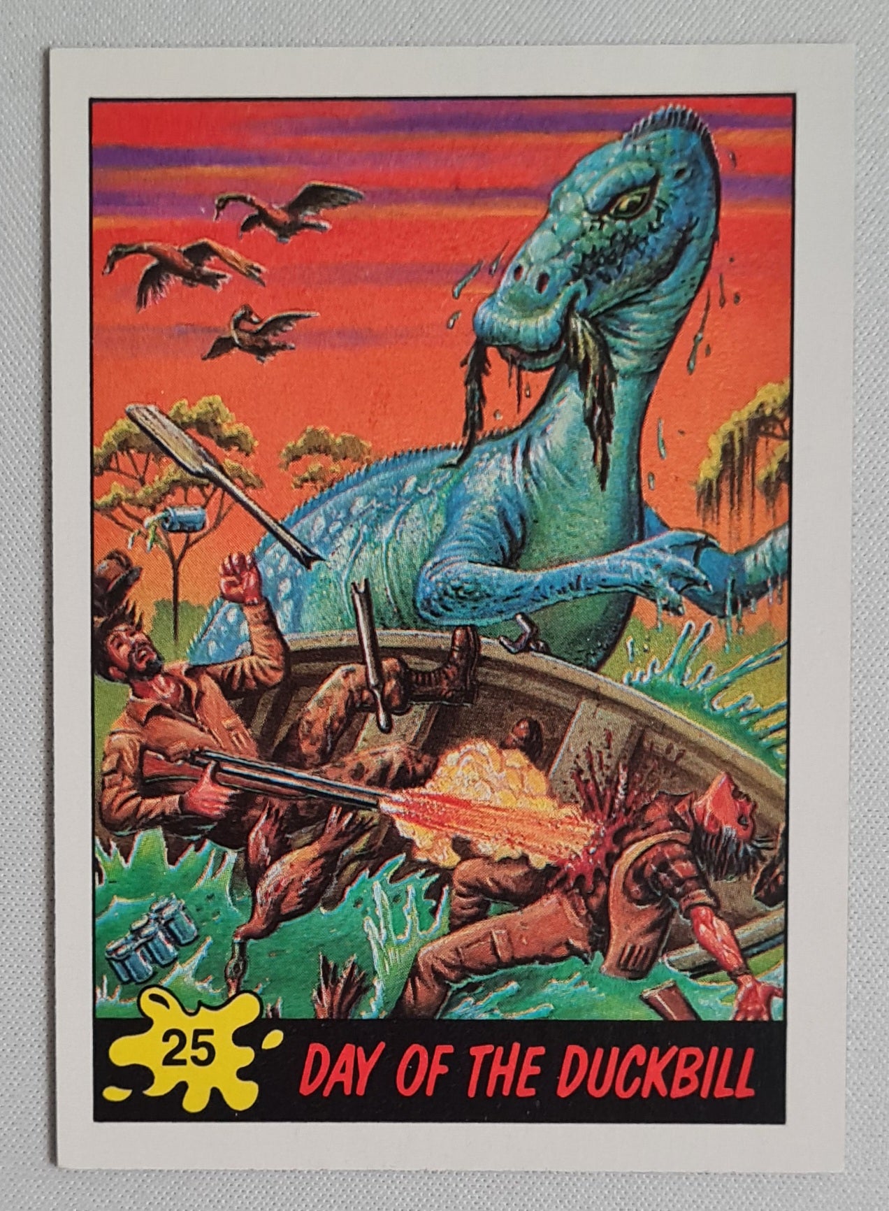 Day of the Duckbill - 1988 Topps - The Tragic Death of Fred Stanton #25