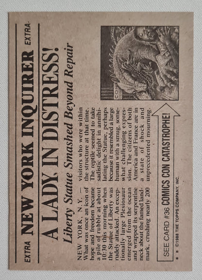 A lady in distress - 1988 Topps The New York Inquirer #35
