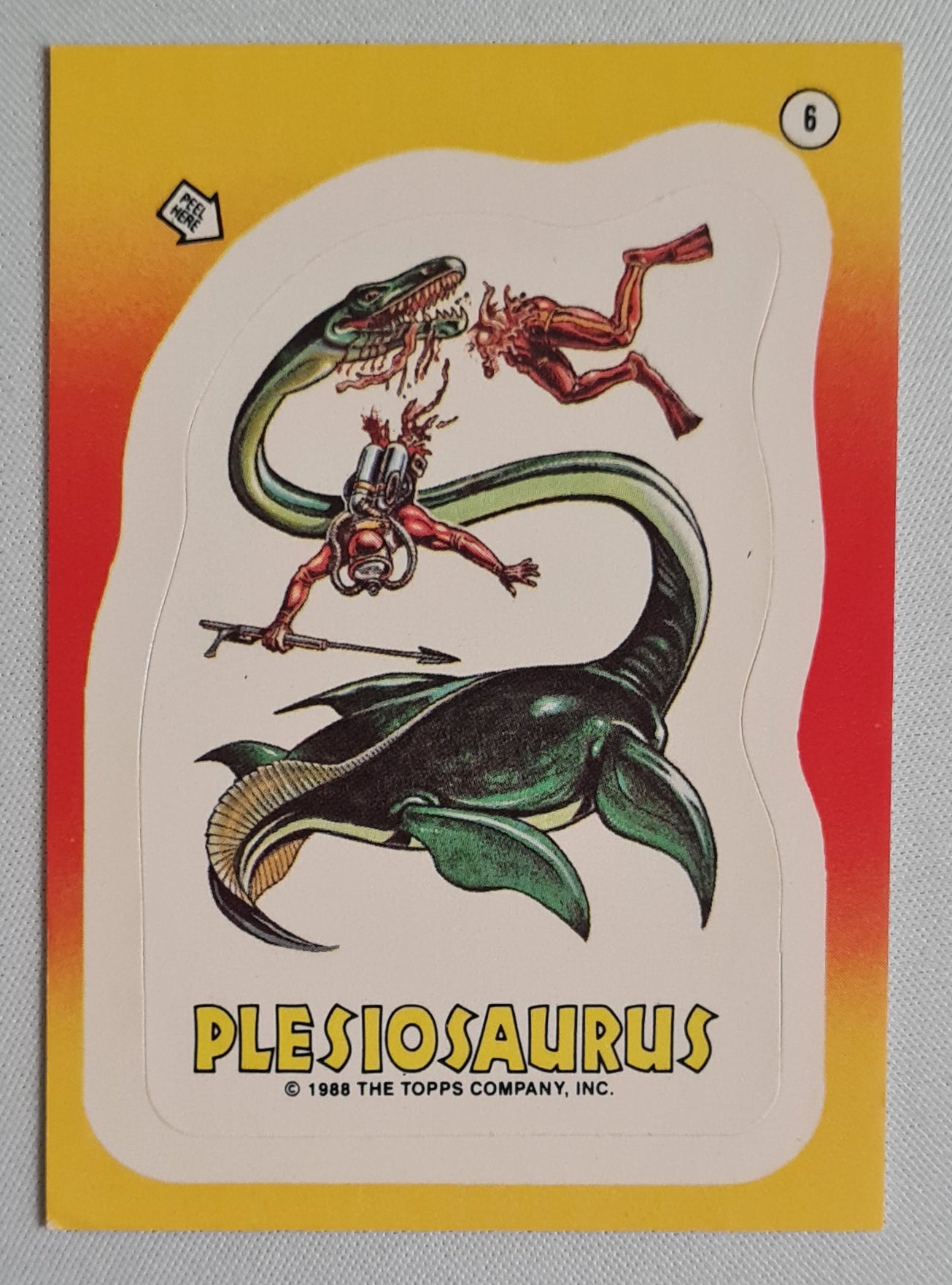 Plesiosaurus - 1988 Topps (Sticker card) #6