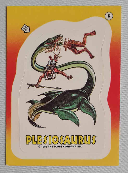 Plesiosaurus - 1988 Topps (Sticker card) #6