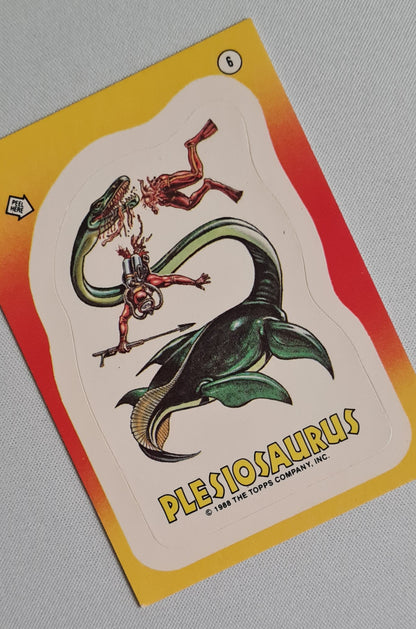 Plesiosaurus - 1988 Topps (Sticker card) #6