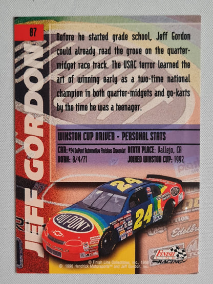 Jeff Gordon - 1996 Hendrick Motorsport - Finish Line racing NASCAR #87