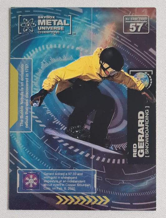 Red Gerard - 2021 Sky Box Metal Universe Champions - Snowboarding #57